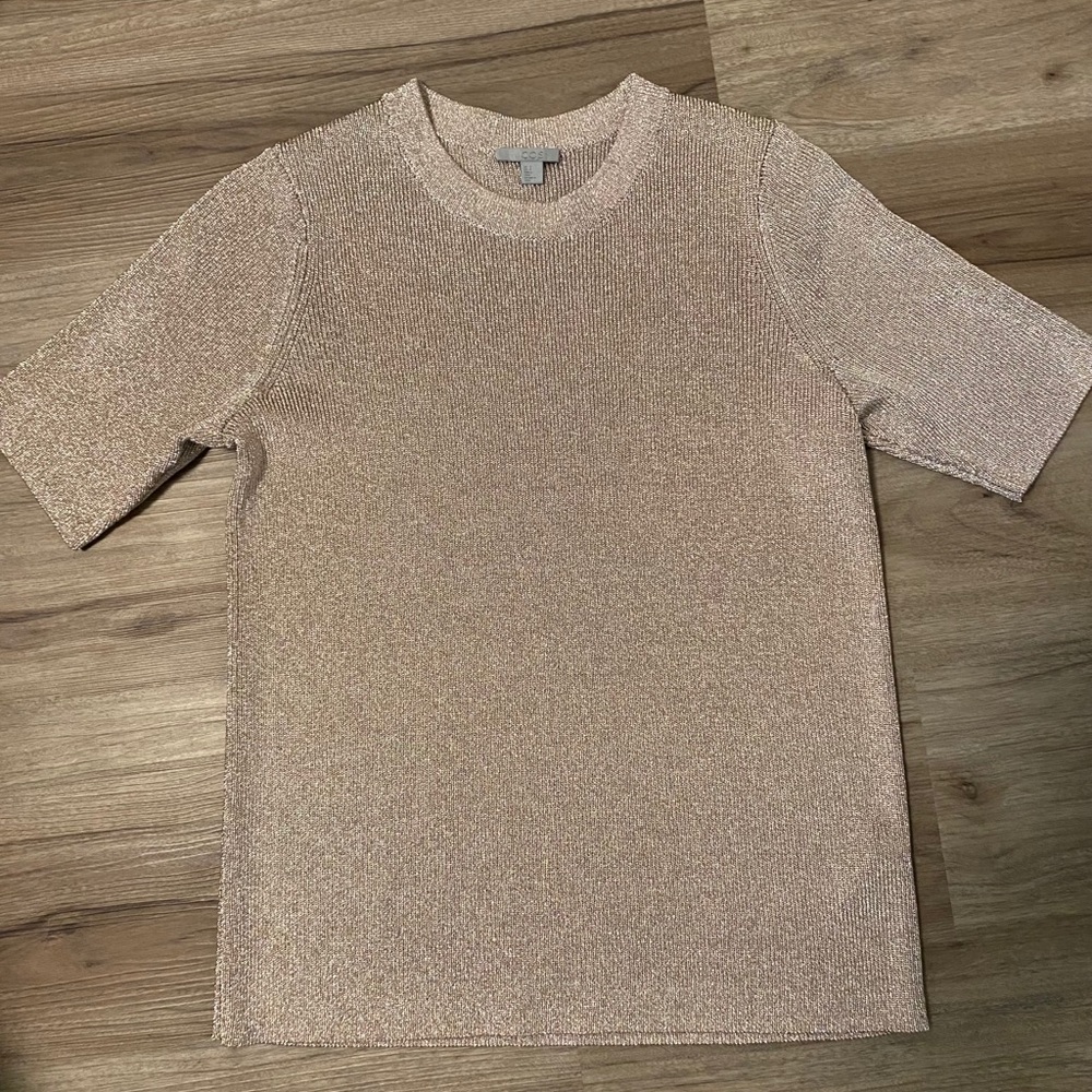 Metallic Knit Tee